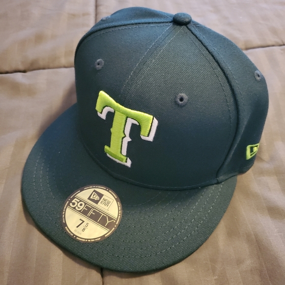 TEXAS RANGERS NEW ERA 59FIFTY 2020 INAUGURAL SEASON SIDE PATCH HAT 7 5/8 GREEN main image 4